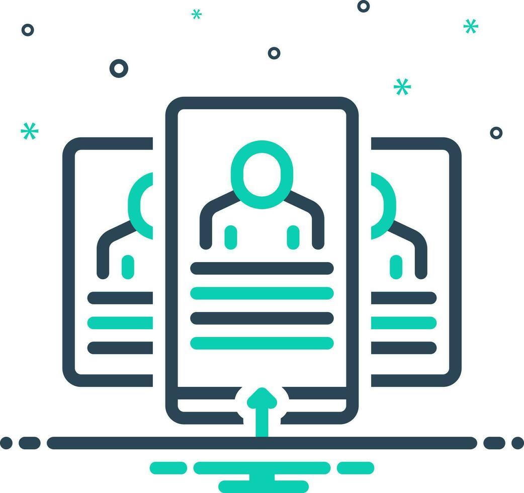mix icon for selection vector