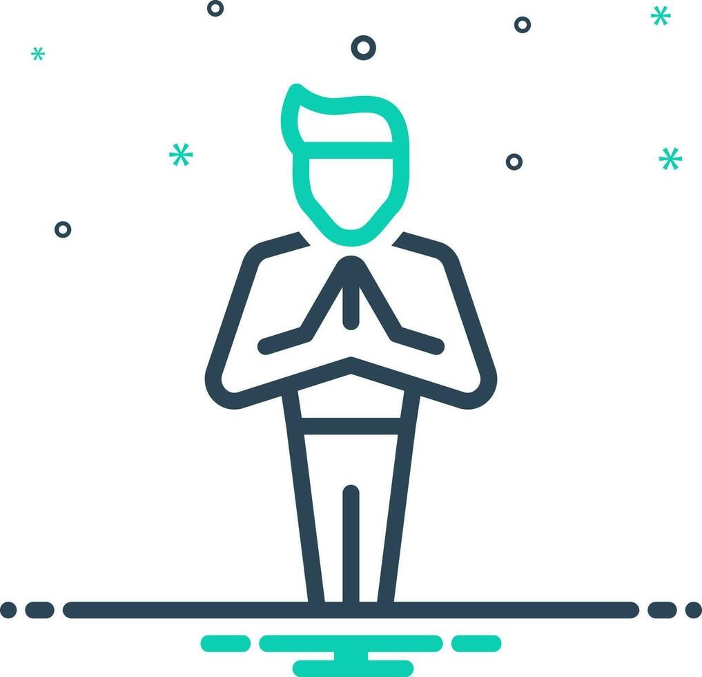 mix icon for ideal vector