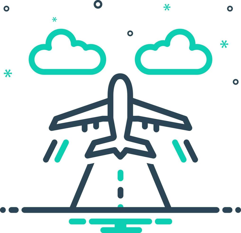 mix icon for flights vector