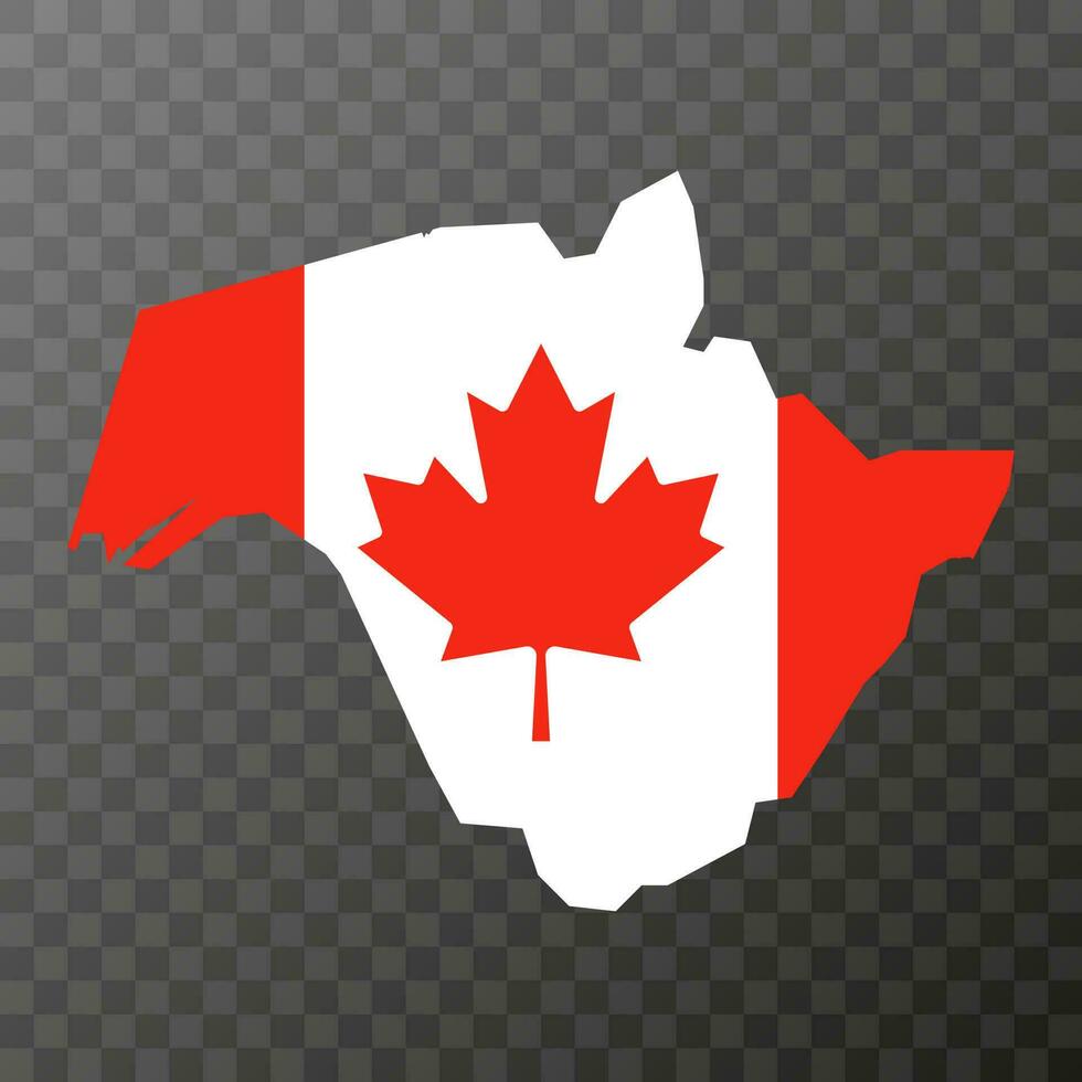 nuevo Brunswick mapa, provincia de Canadá. vector ilustración.