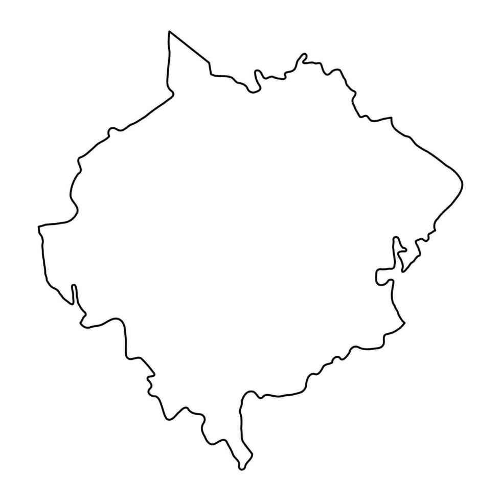 Orhei District map, province of Moldova. Vector illustration.