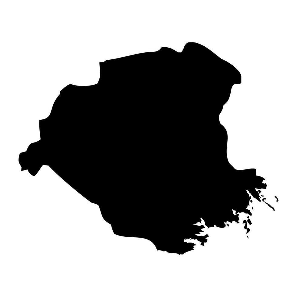 tierra soderman condado mapa, provincia de Suecia. vector ilustración.