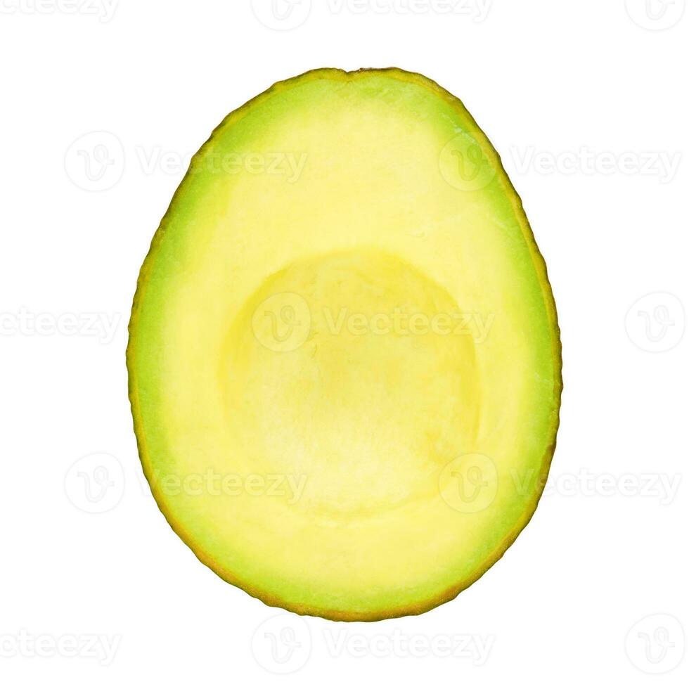 Half of avocado isolated on a white background. Stock photography photo