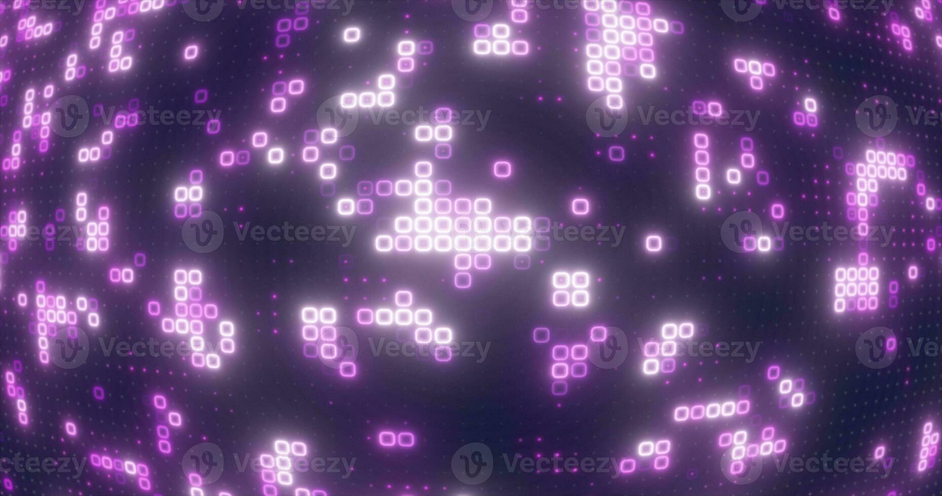 Abstract purple energy squares glowing digital particles futuristic hi-tech background photo