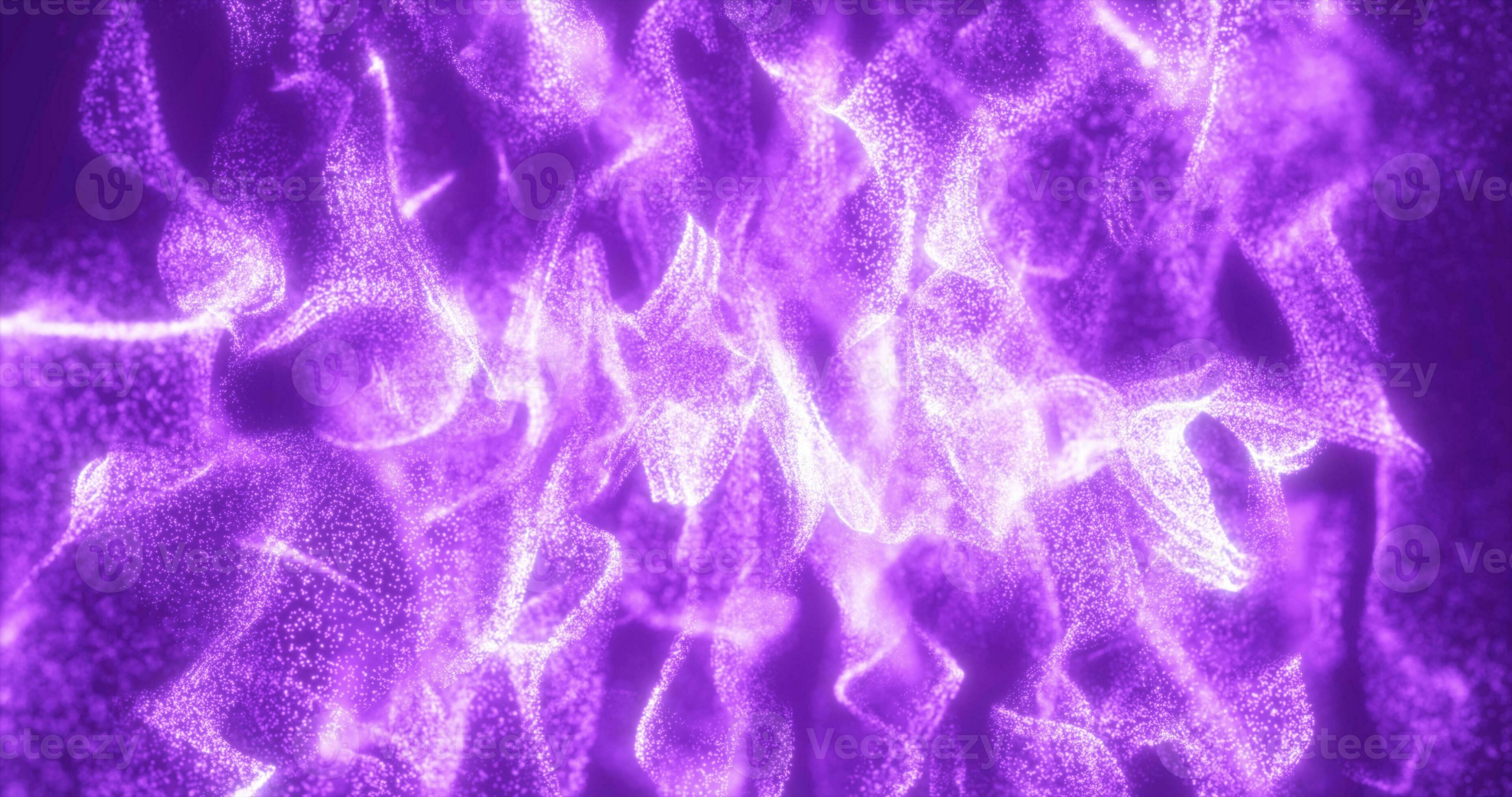 Abstract purple energy waves futuristic hi-tech glowing particles