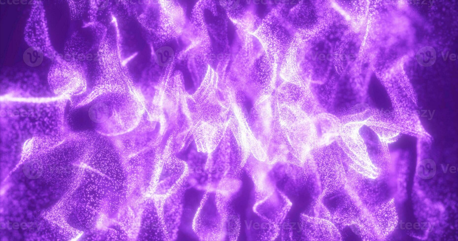 Abstract purple energy waves futuristic hi-tech glowing particles background photo