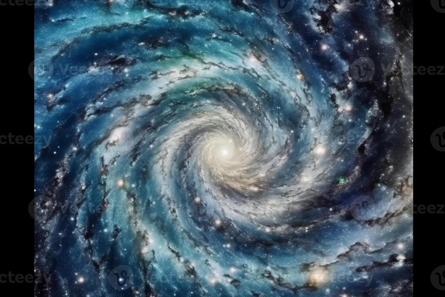 Swirl galaxy milky way stars other dimension cloud space. photo