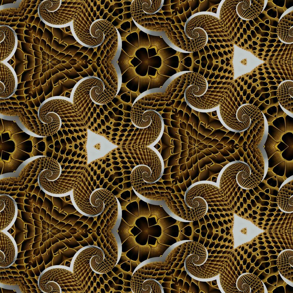abstract traditional brown hexagonal seamless pattern design, textile print design, background texture photo