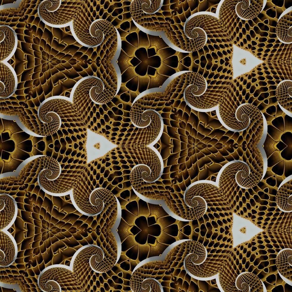 abstract traditional brown hexagonal seamless pattern design, textile print design, background texture photo