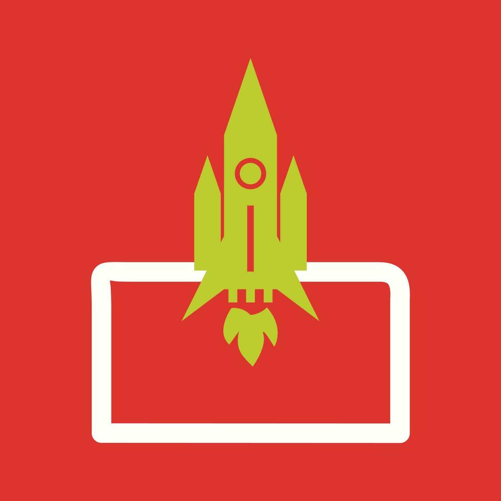 Rocket Launched Vector Icon