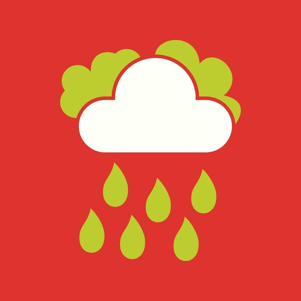Light Rain Vector Icon