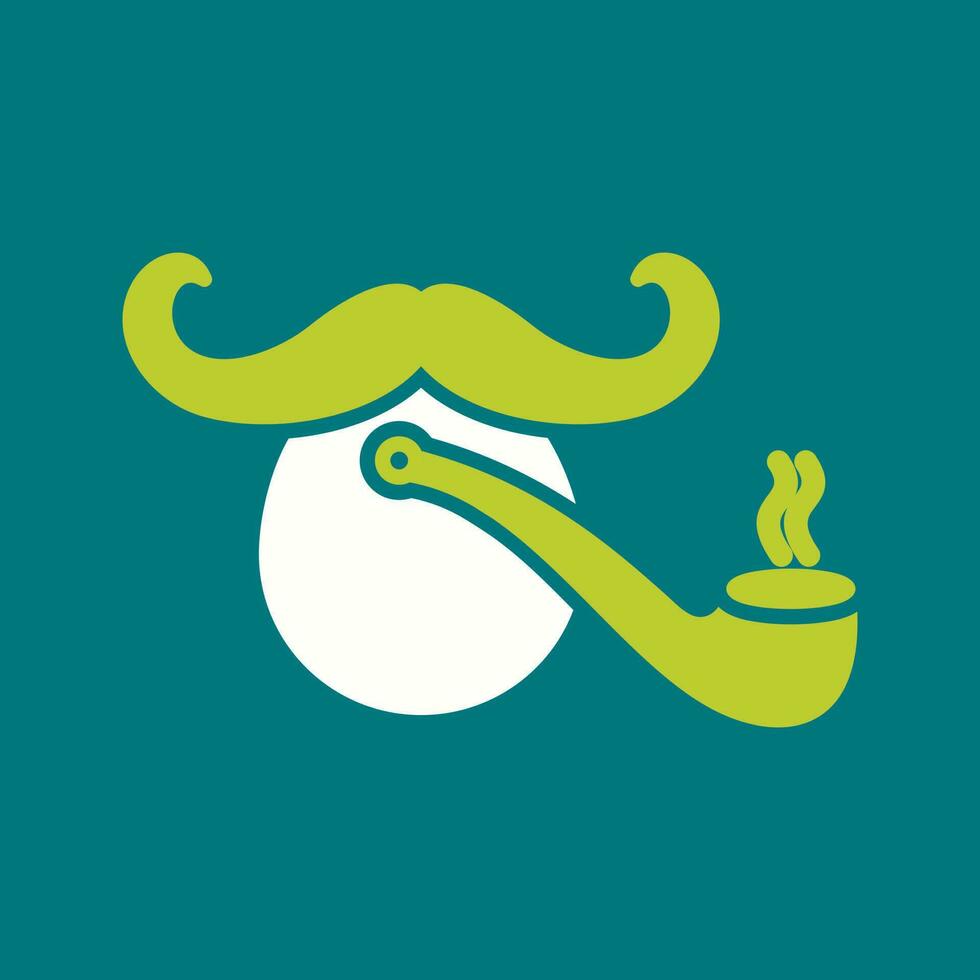 Pirate with Smoking Pipe Vector Icon