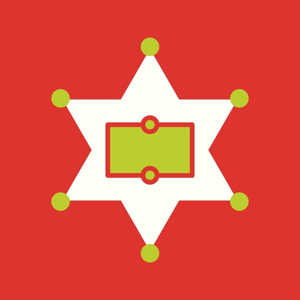 Sherrif Badge Vector Icon
