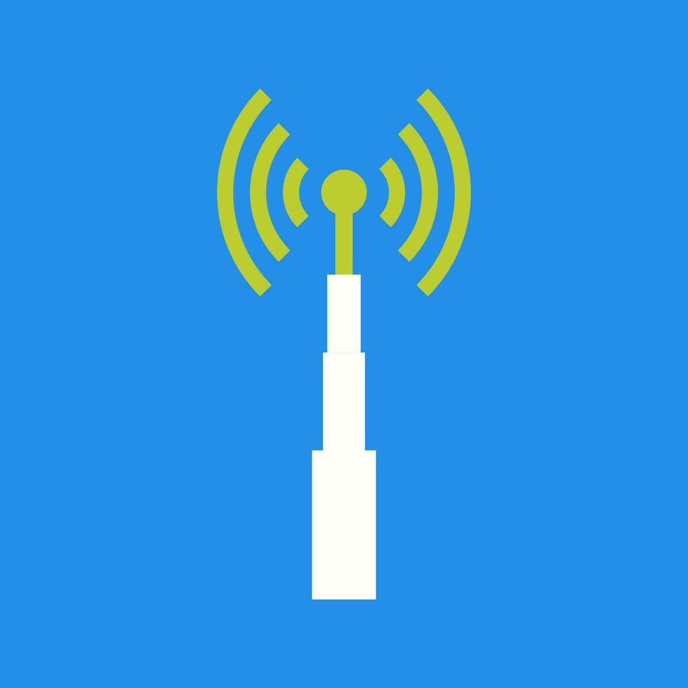 icono de vector de torre de telecomunicaciones