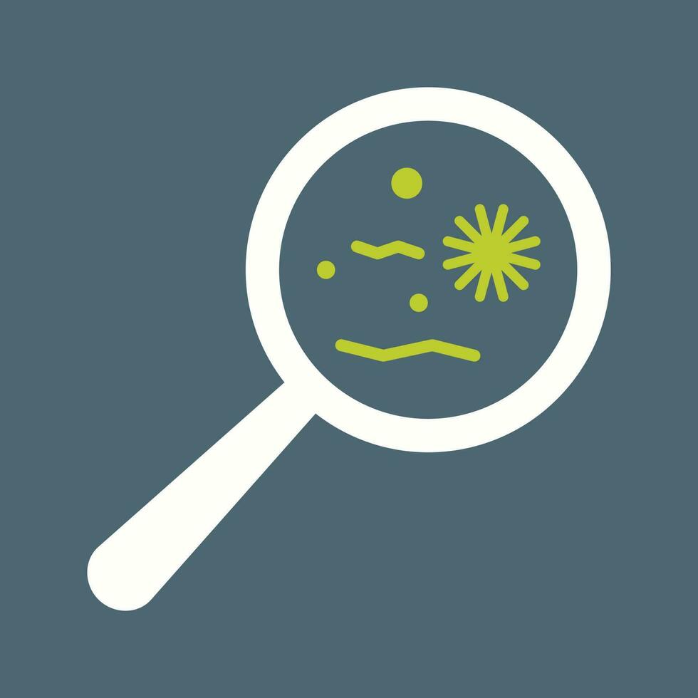 Magnified Bacteria Vector Icon