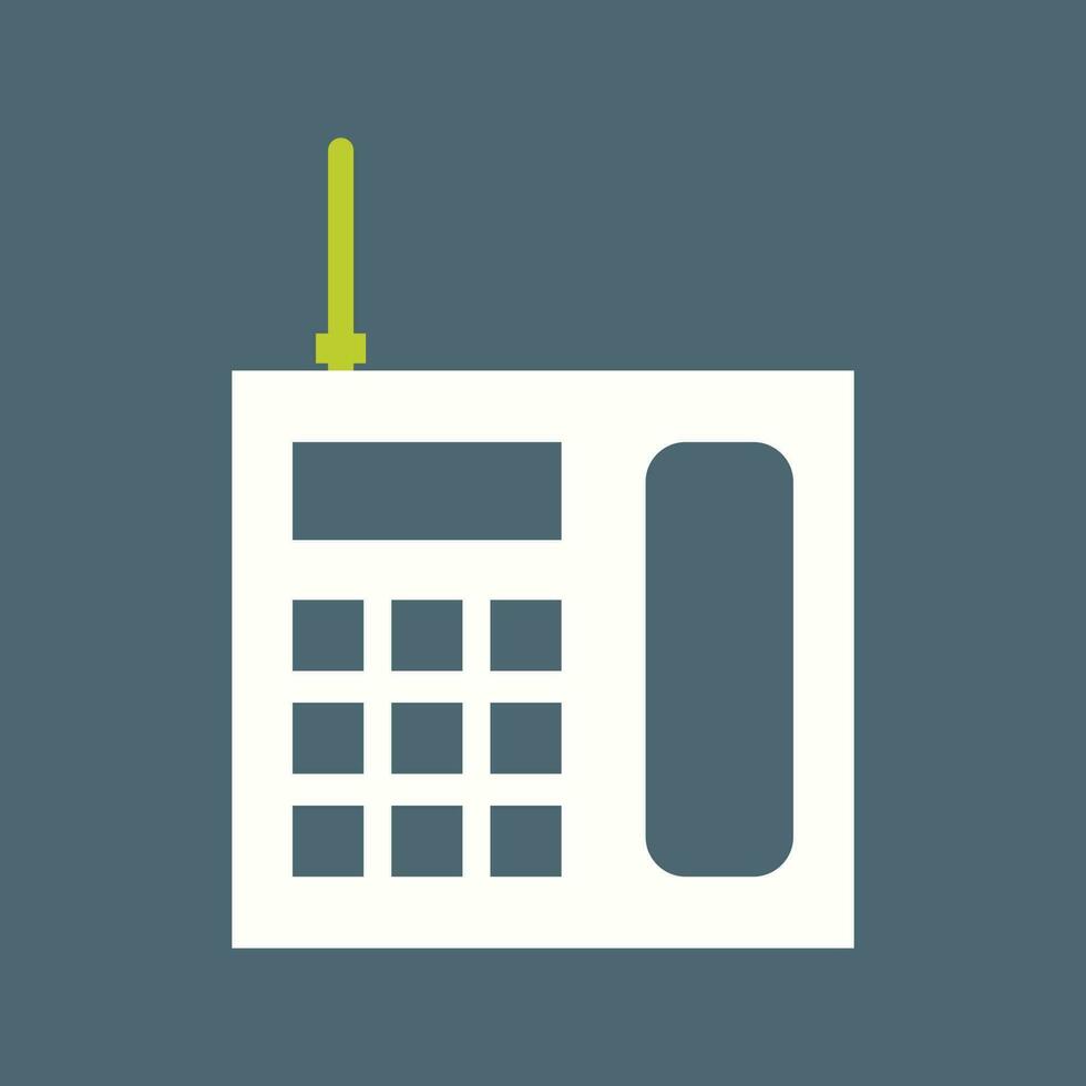 Wireless Landline Phone Vector Icon