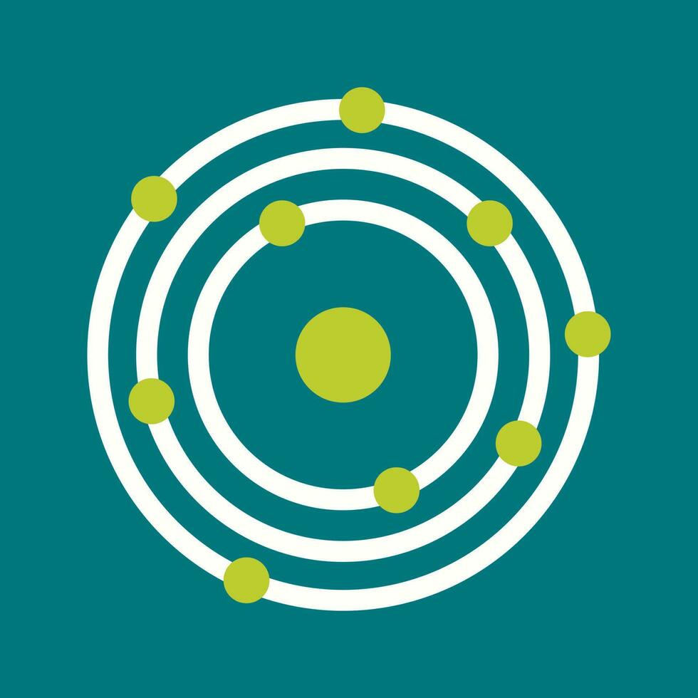 Atomic Structure Vector Icon