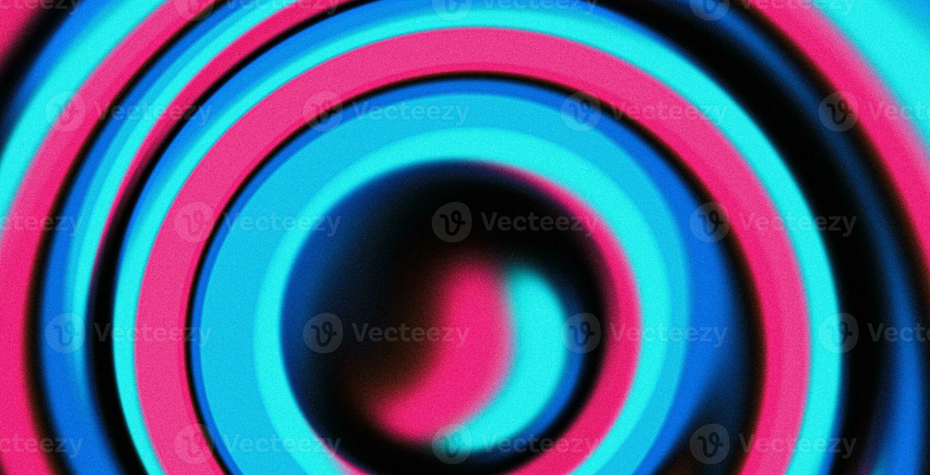 Abstract colorful background blue pink black circles swirl, retro banner poster cover design photo