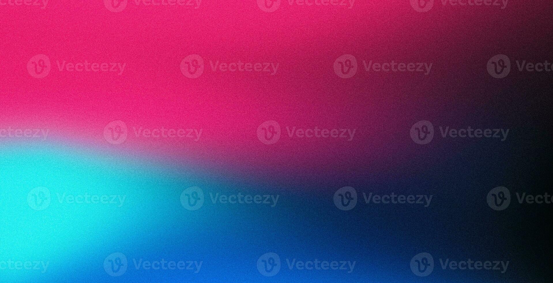 Pink blue black vibrant neon colors background, grain texture wide banner size photo