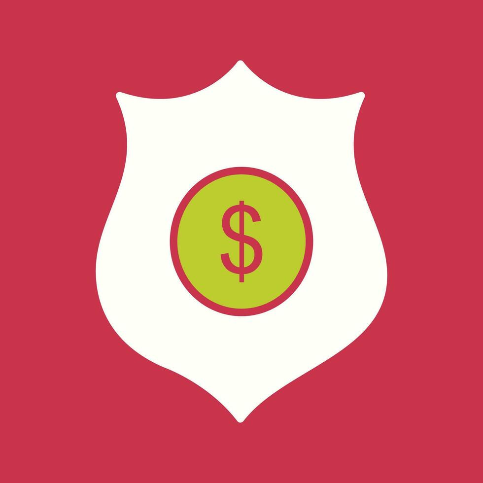 Dollar Badge Vector Icon