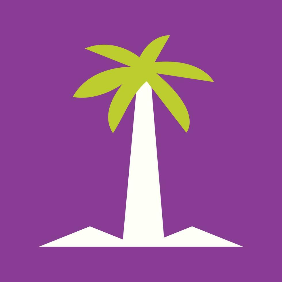 icono de vector de árbol de coco