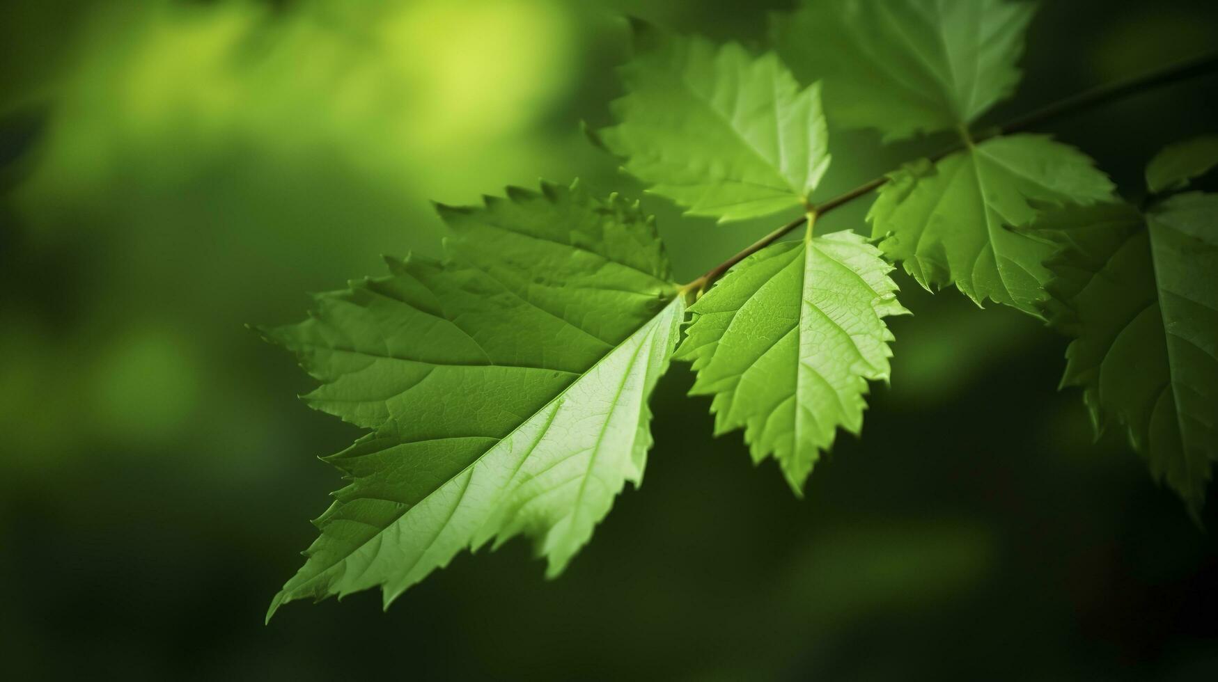 Environment Earth Day In Natural green leaves and plants used as spring background cover page greenery environment ecology wallpaper, concept eco earth day. Saving the environment, generate ai photo