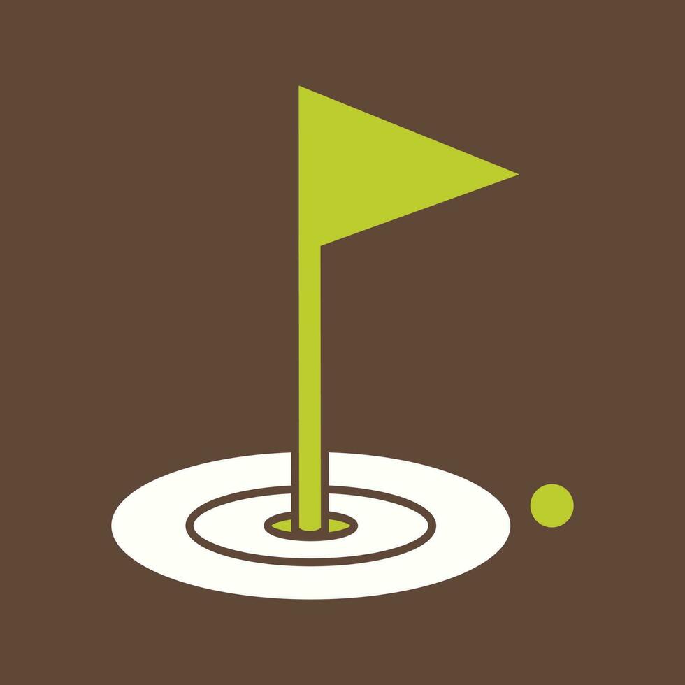 icono de vector de golf