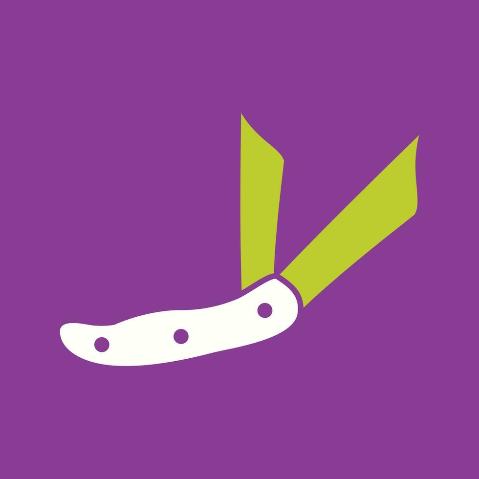 Ranger Pocket Knife Vector Icon