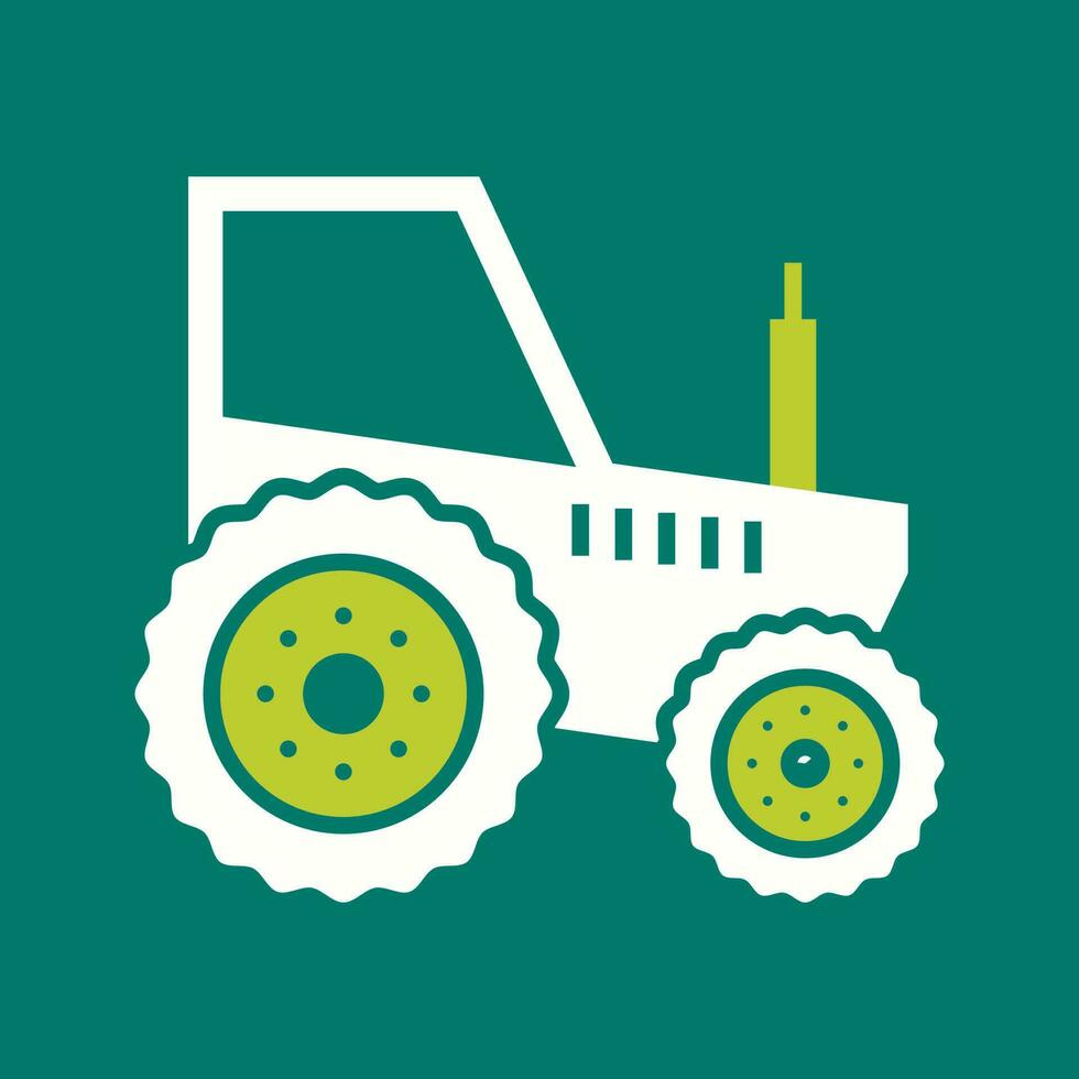 icono de vector de tractor