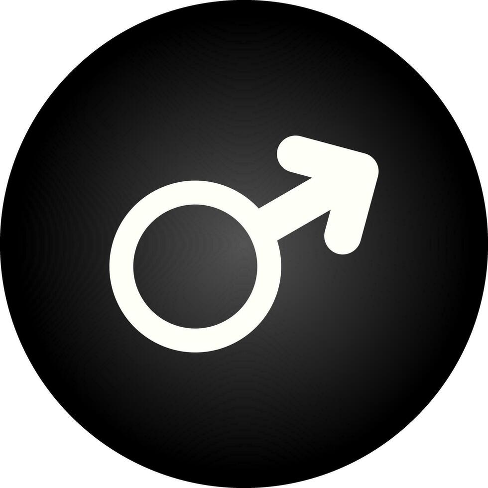 icono de vector de signo masculino