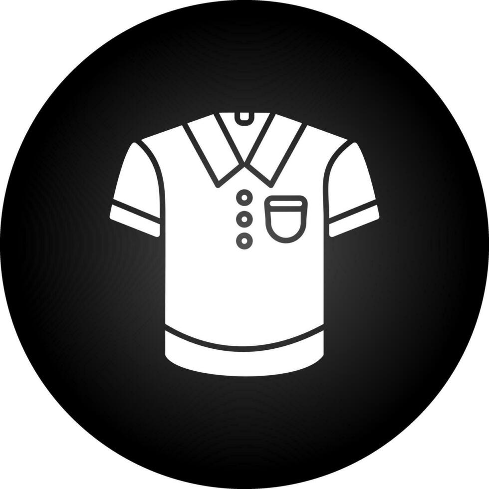 icono de vector de camisa de polo