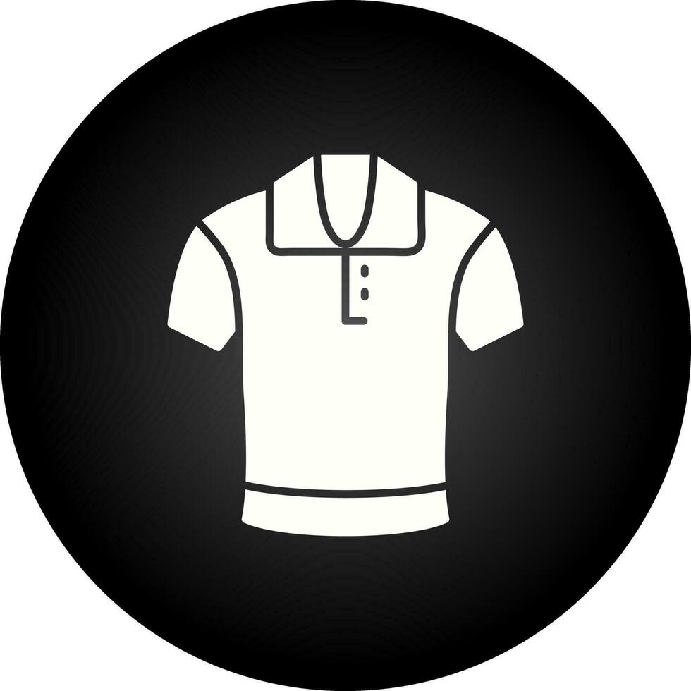 icono de vector de camisa de polo