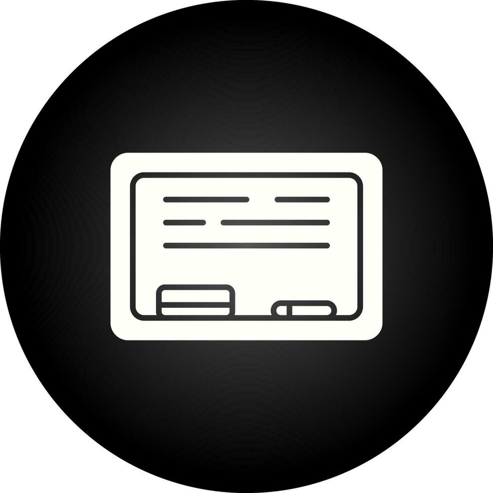 White Board Vector Icon