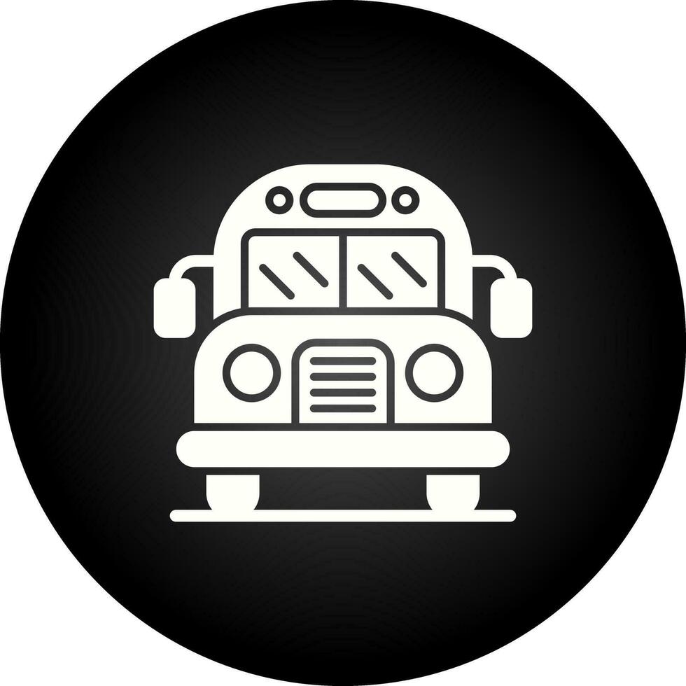 icono de vector de autobús escolar