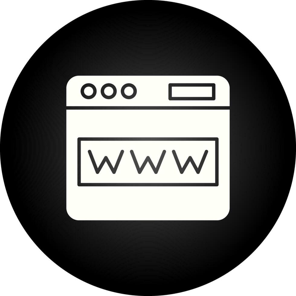 icono de vector de sitio web