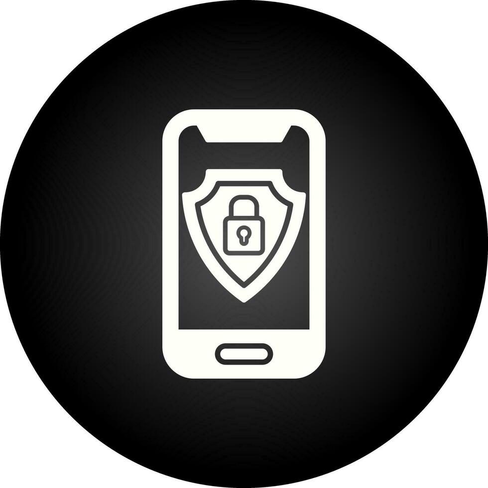 Mobile Security Vector Icon