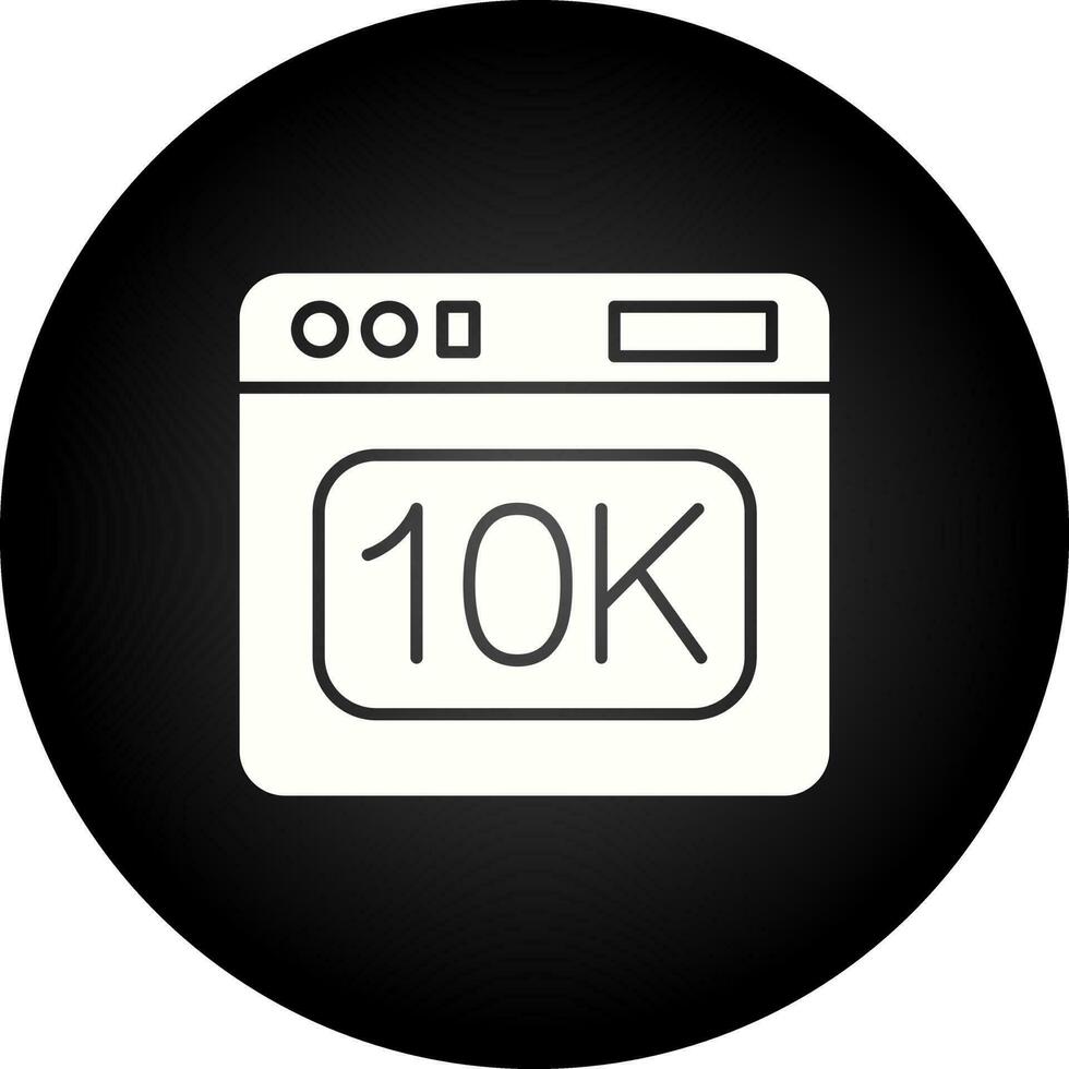 icono de vector de 10k