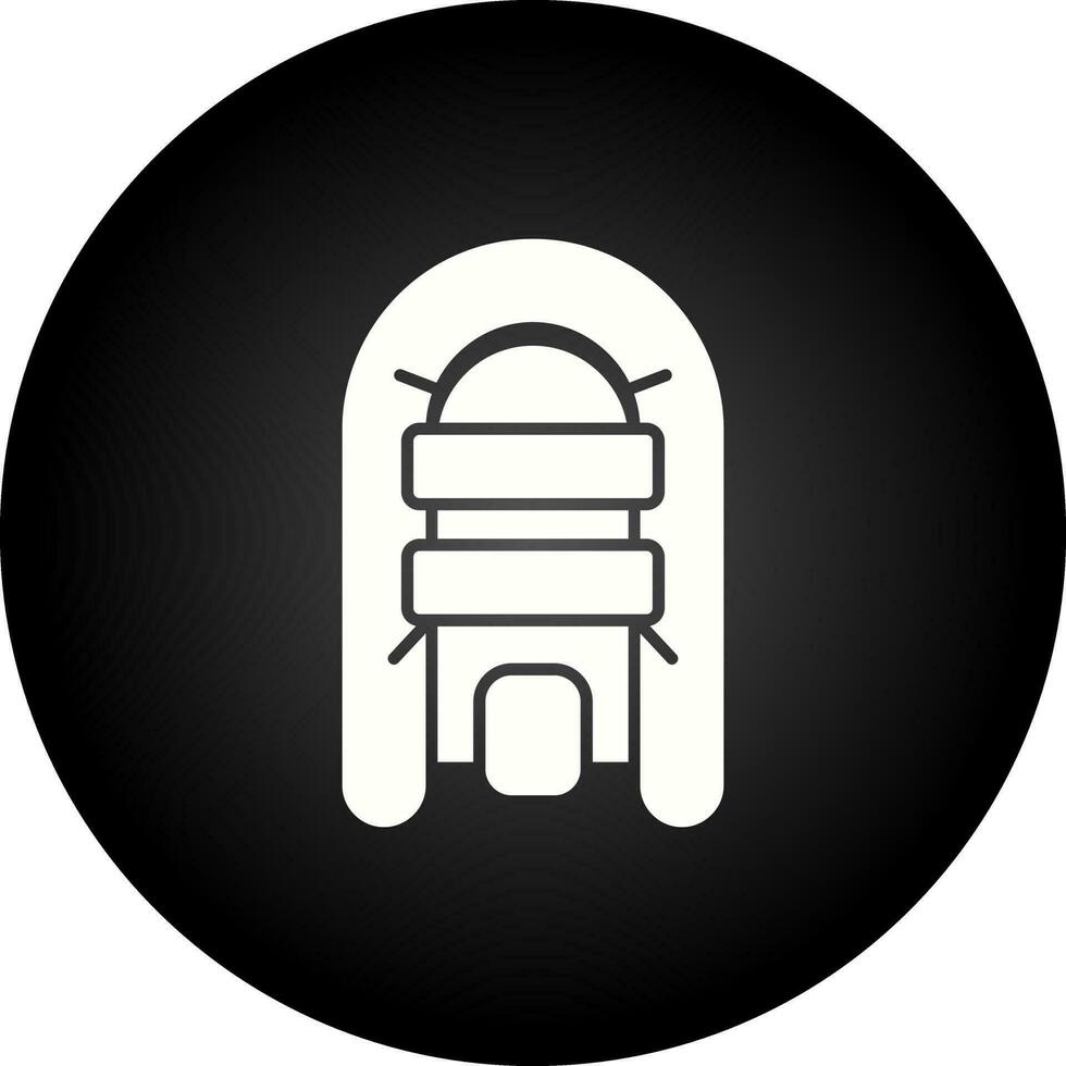 Inflatable Boat Vector Icon