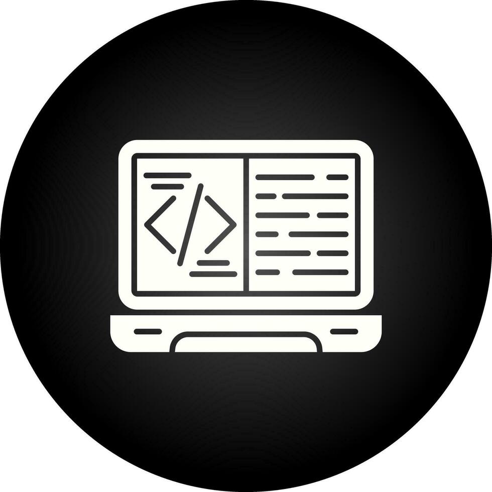 icono de vector de codificación