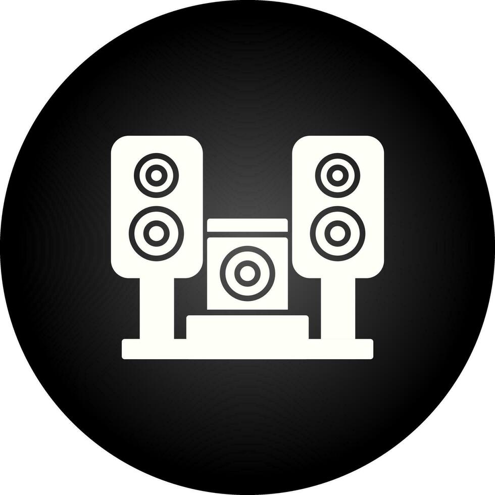 icono de vector de sistema de música