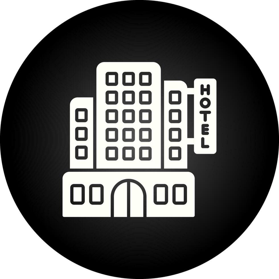 icono de vector de hotel