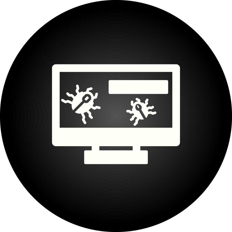 icono de vector de virus