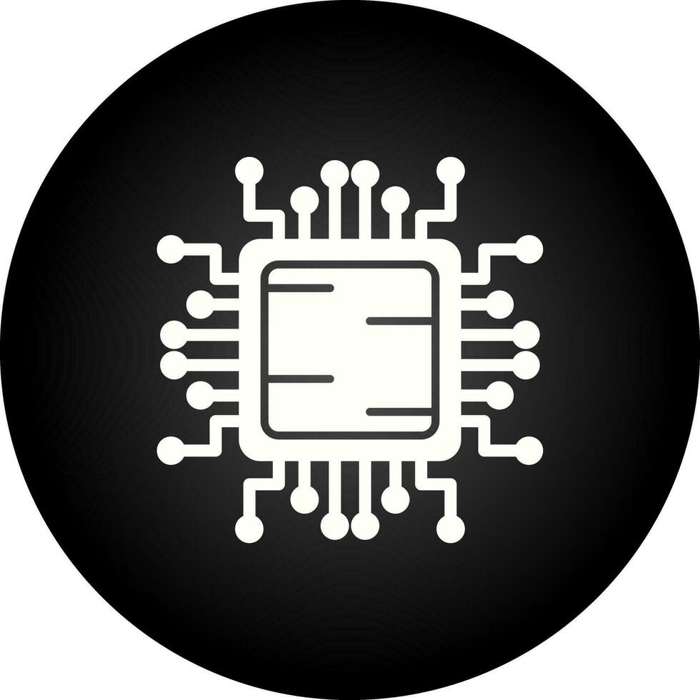 icono de vector de cpu