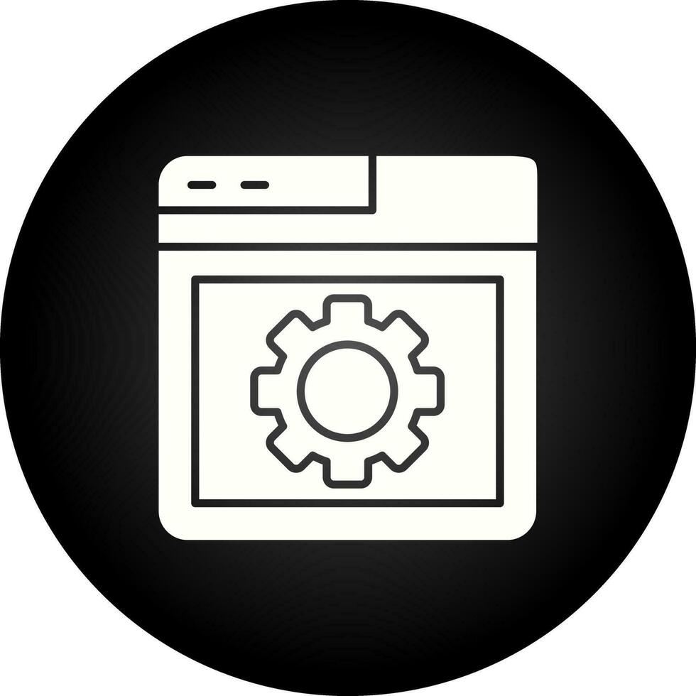 Browser Setting Vector Icon