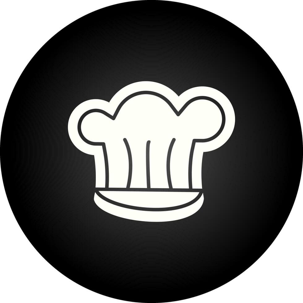 icono de vector de sombrero de chef