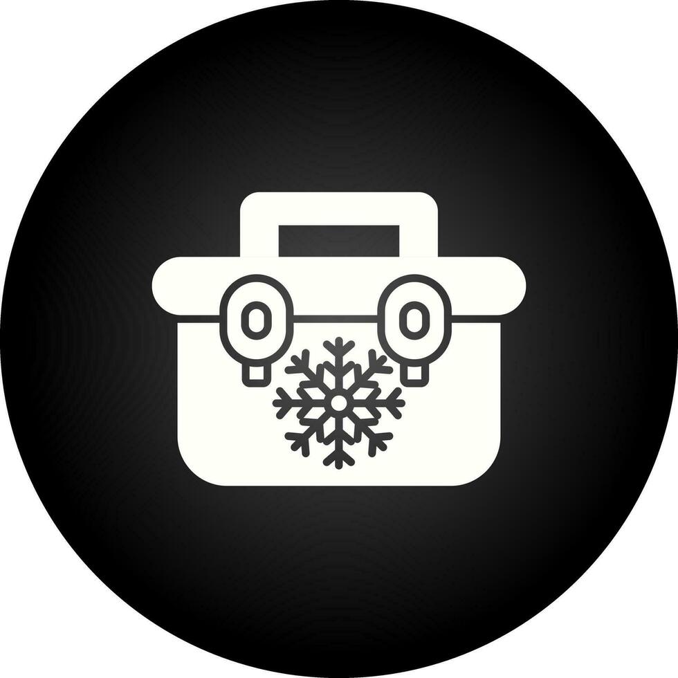 Portable Fridge Vector Icon