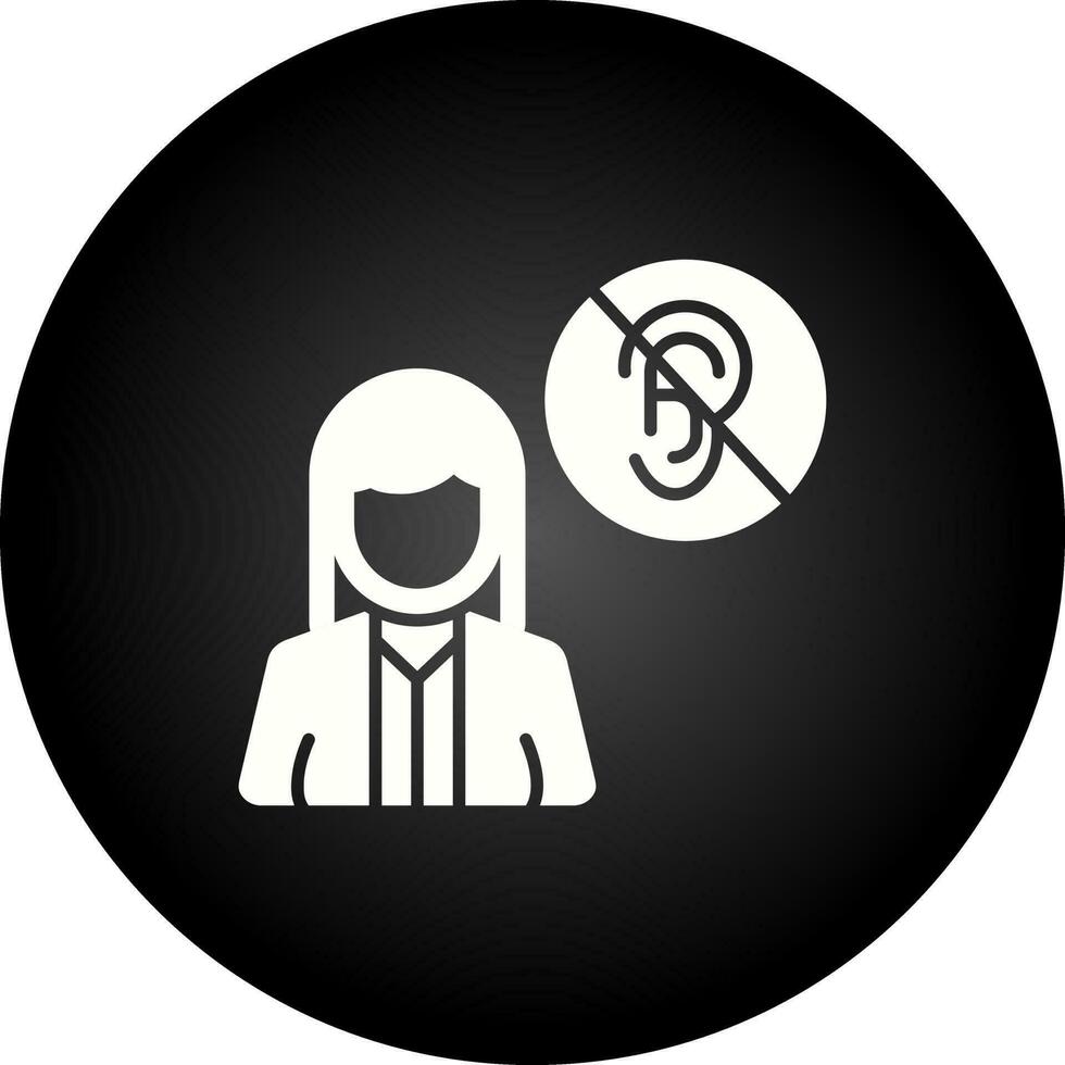 Deaf Vector Icon