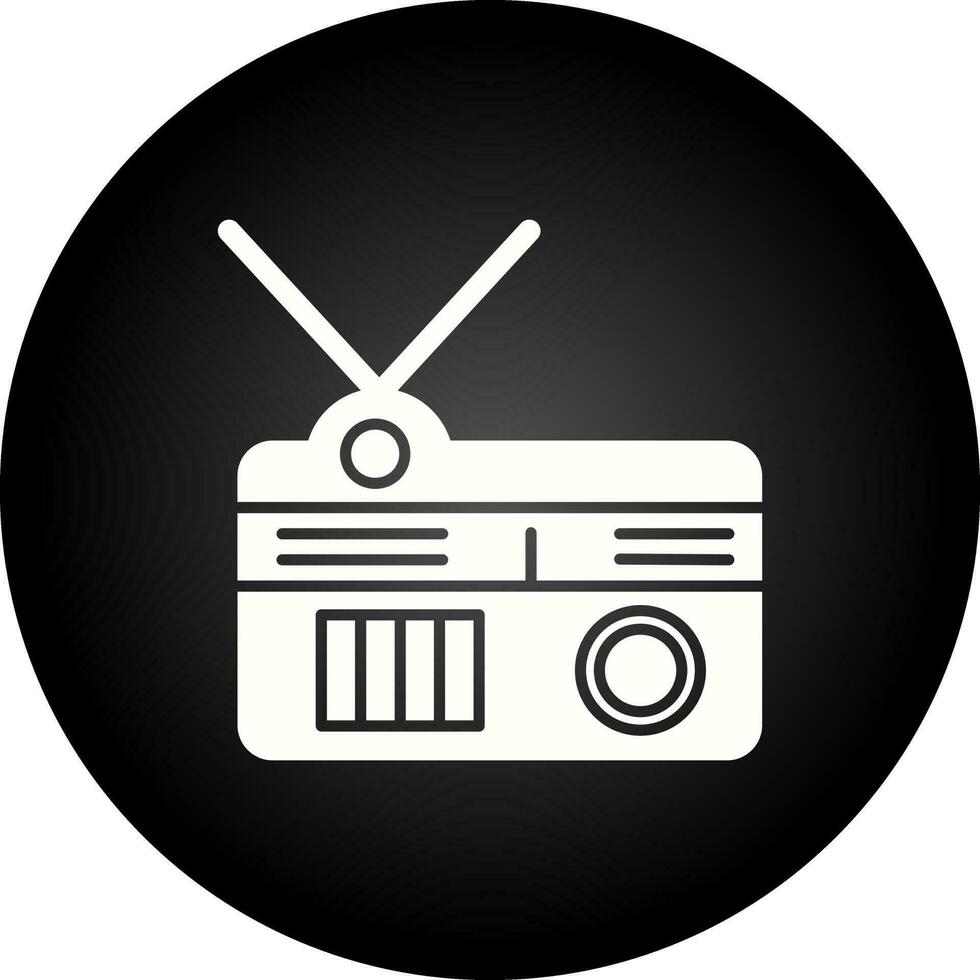 icono de vector de radio