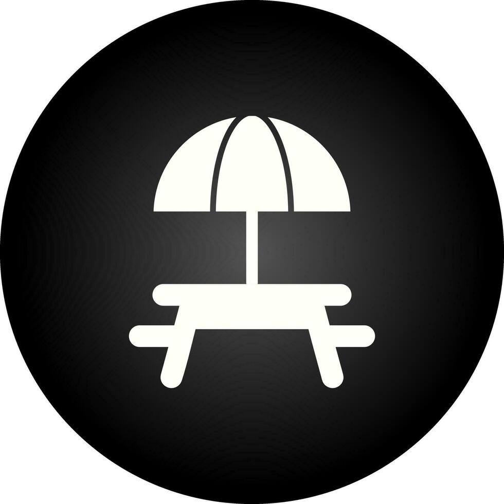 Camping Table Vector Icon