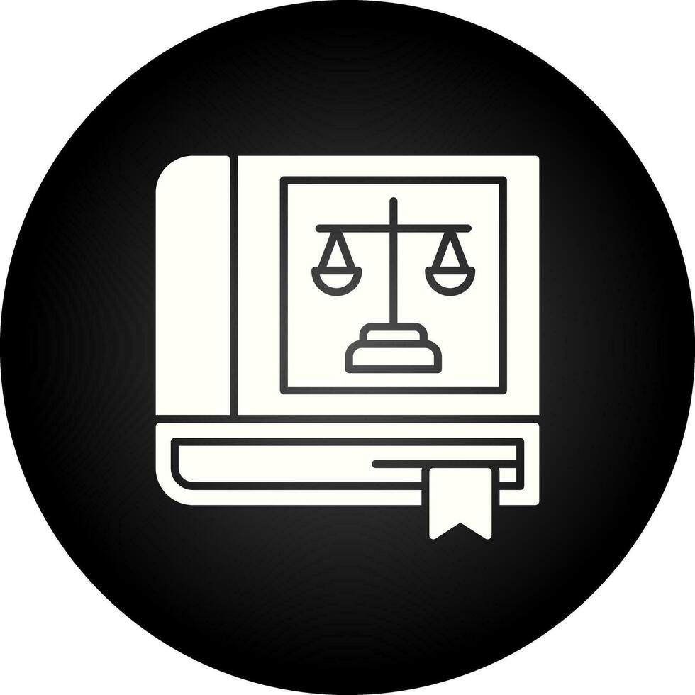 Law Book Vector Icon